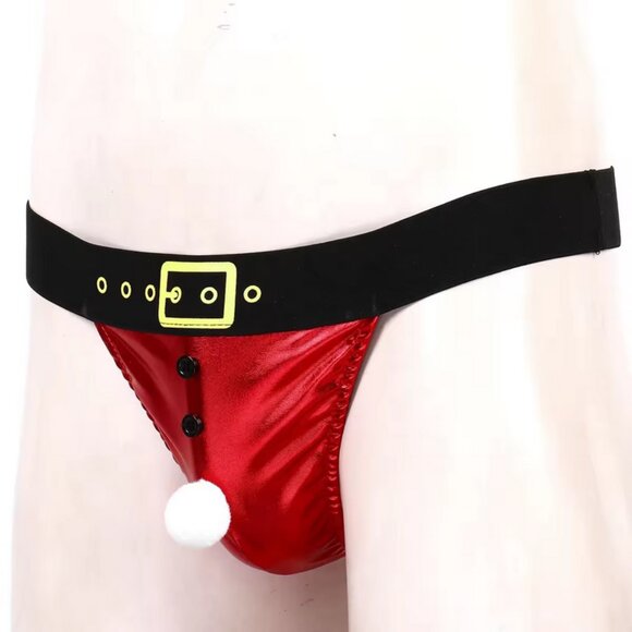 3/$15 Men's Christmas Thong Costume Cosplay Gift Large NWT - Picture 2 of 11